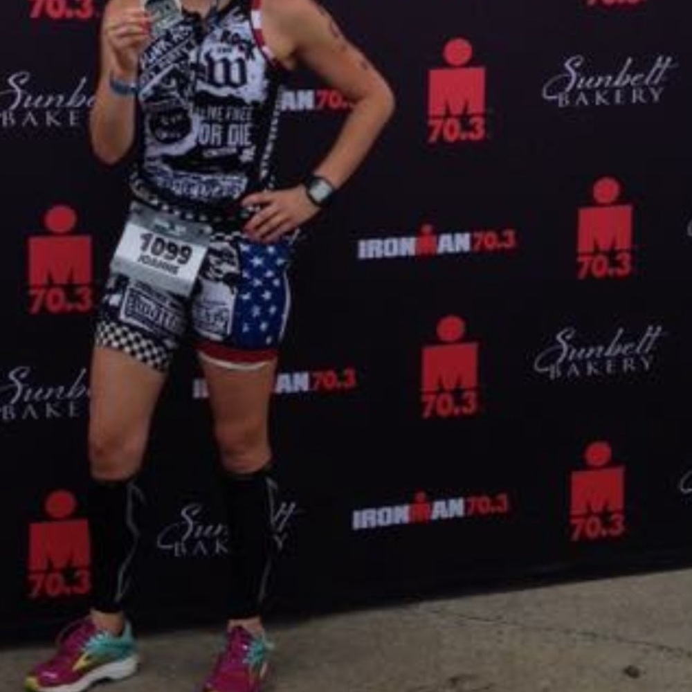 Watts Ink triathlon tank and shorts